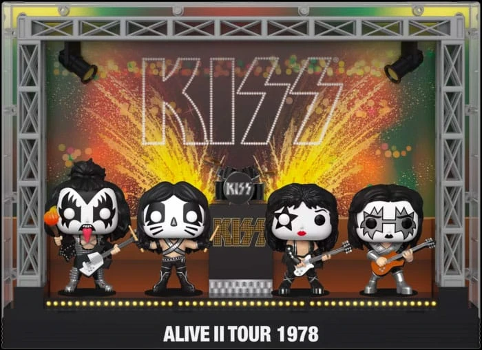 Kiss POP! Moments DLX Vinyl Figuren 4er-Pack Alive II 1978 m